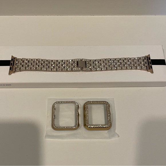 NEW! Champagne/Rhinestone Apple Watch Band - Picture 6 of 14